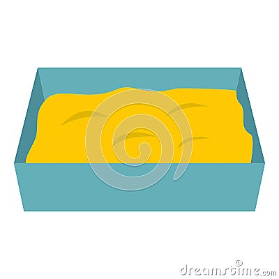 Cat toilet icon isolated Vector Illustration