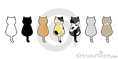 Cat vector kitten calico breed icon logo symbol cartoon character illustration doodle design Cartoon Illustration