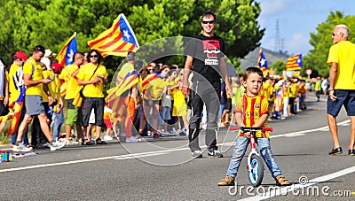 The Catalan Way, in Ametlla de Mar, Catalonia, Spain Editorial Stock Photo