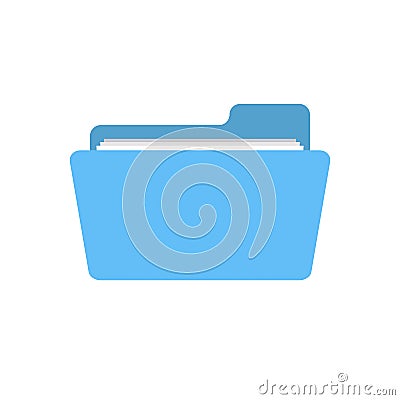 Catalog directory document documents file folder open icon Vector Illustration