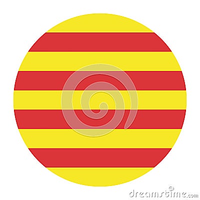 Catalonia flag banner vector. Vector Illustration