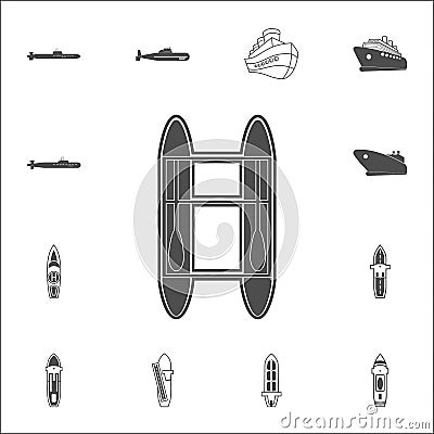 catamaran icon. Detailed set of Ships icons. Premium quality graphic design sign. One of the collection icons for websites, web de Stock Photo