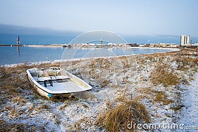 Catamaran in Sweden Stock Photo