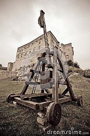 Catapult Stock Photo