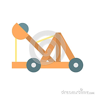 Catapult icon vector image. Vector Illustration