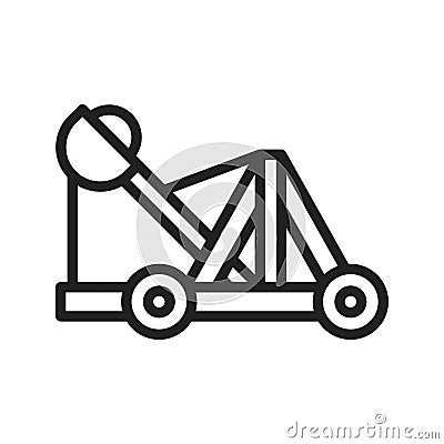 Catapult icon vector image. Vector Illustration