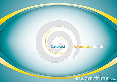 Cataract Awareness Month Vector Illustration