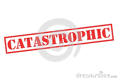 CATASTROPHIC Rubber Stamp Stock Photo