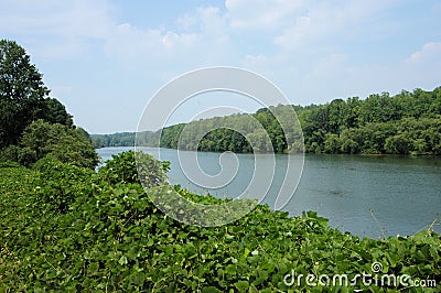 Catawba River view Stock Photo