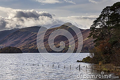 Catbells from Friars Crag Stock Photo