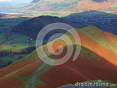 Catbells ridge Stock Photo