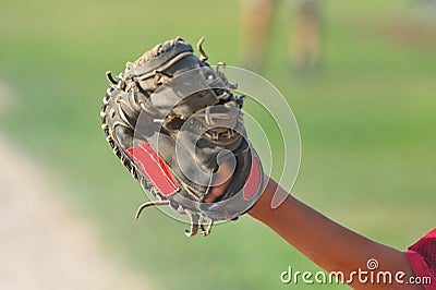 Catchers mitt Stock Photo