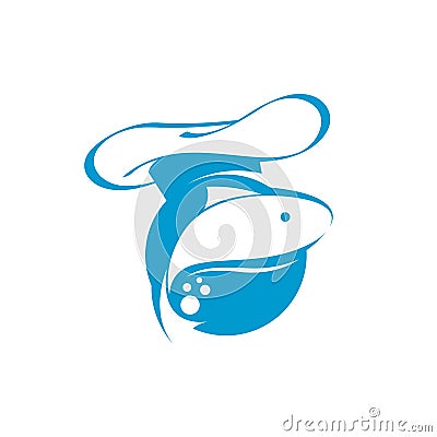 Catching Bass Fish. Fish Color. Vector Fish. Graphic Fish. Fish On A White Background. Fish On A Light Background. Bassfish. Vector Illustration