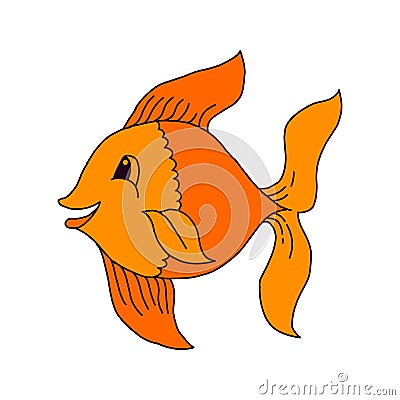 Catching Bass Fish. Fish Color. Vector Fish. Graphic Fish. Fish On A White Background Stock Photo