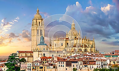 Catedral de Santa Maria de Segovia, Castilla y Leon, Spain Stock Photo