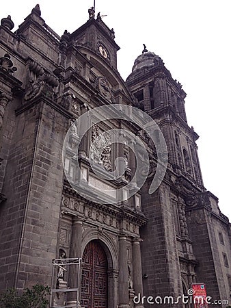 Catedral metropolitana de MÃ©xico Editorial Stock Photo