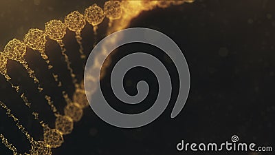 Catena girante del DNA del plesso con gli impulsi che passano - versione arancio Catena girante del DNA del plesso con gli impulsi che passano - versione arancio