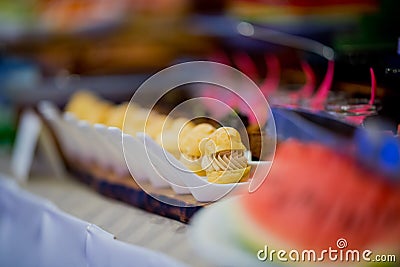 Catering food, dessert and sweet Stock Photo