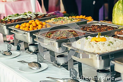 Catering Food Wedding Event Stock Photo