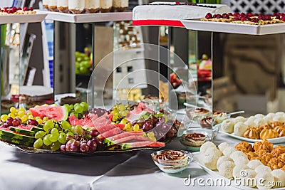 Catering and food for wedding and events Stock Photo