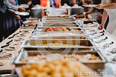 Catering wedding buffet events Stock Photo