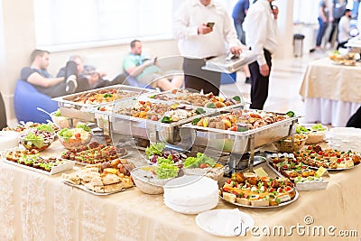 Catering wedding buffet for events. Food and celebration concept Stock Photo