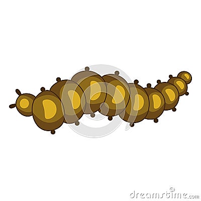 Caterpillar icon, insect, biology and entomology symbol Vector Illustration