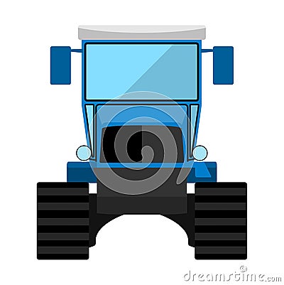 Caterpillar tractor Vector Illustration