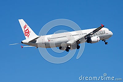 Cathay Dragon Dragonair passenger plane at airport. Schedule flight travel. Aviation and aircraft. Air transport. Global Editorial Stock Photo