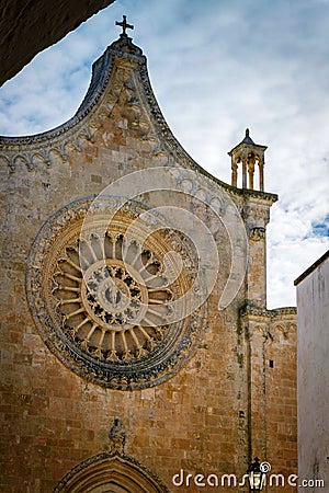 Cathederal through the Archway Stock Photo