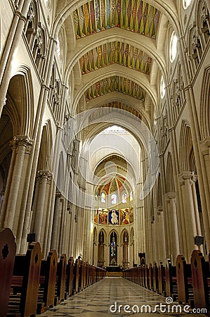 Cathedral of Almudena, Madrid. Principal dome Stock Photo