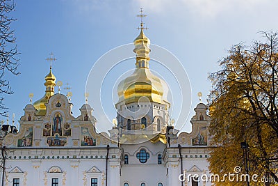The Cathedral of the assumption of the blessed virgin Mary or the Great Church - the main Cathedral temple of Kiev Stock Photo