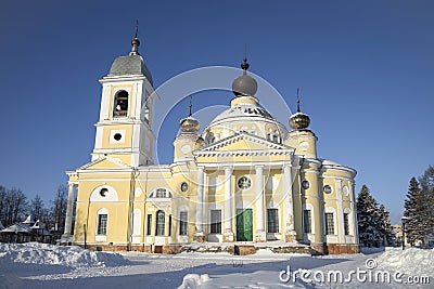 Cathedral of the Assumption of the Blessed Virgin Mary. Myshkin, Yaroslavl region Editorial Stock Photo