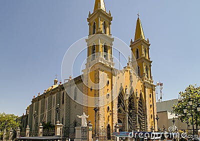 Cathedral Basilica of the Immaculate Conception, Mazatlan, Mexico Editorial Stock Photo