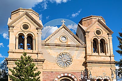 Cathedral Basilica of St Francis of Assisi Stock Photo