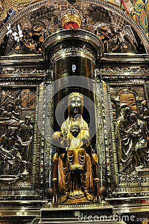 Cathedral Black Madonna Stock Photo