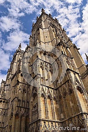 Cathedral from bottom to top. Stock Photo