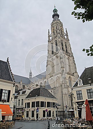 Cathedral of Breda Stock Photo