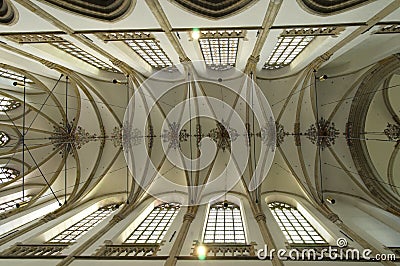 Cathedral ceiling Stock Photo