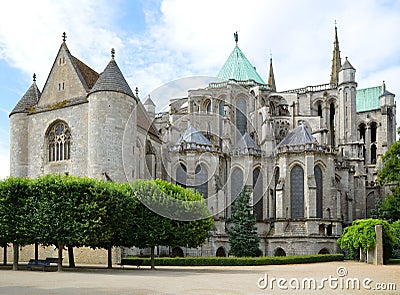 Cathedral of Chartres France Stock Photo
