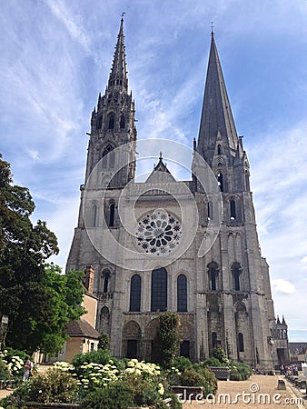 Cathedral Chartres Stock Photo