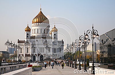 Cathedral of Christ the Savior Stock Photo