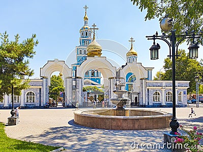 Cathedral of the Dormition of the Theotokos â€” Orthodox Cathedral of Tashkent and Uzbekistan Editorial Stock Photo