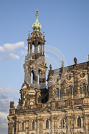 Cathedral in Dresden Stock Photo