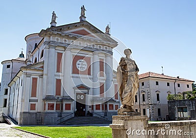 The Cathedral Duomo di Santa Maria Assunta e San Liberale of Castelfranco Veneto. Treviso, Italy Stock Photo
