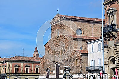 Cathedral of Faenza Editorial Stock Photo