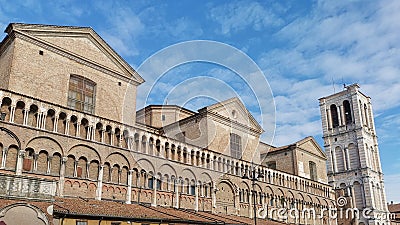 Ferrara Cathedral side Stock Photo