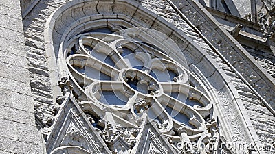 Cathedral front window Editorial Stock Photo