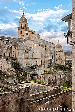 The cathedral of Gravina in Italy Stock Photo