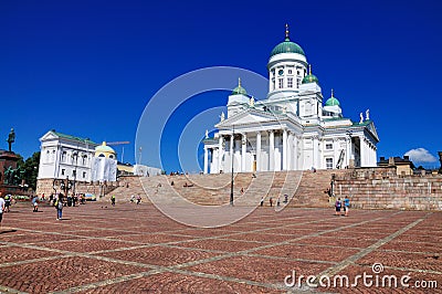 Cathedral of Helsinki, Finland Editorial Stock Photo